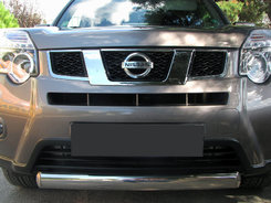 Передній захист ST008-Oval (нерж) для Nissan X-trail T31 2007-2014