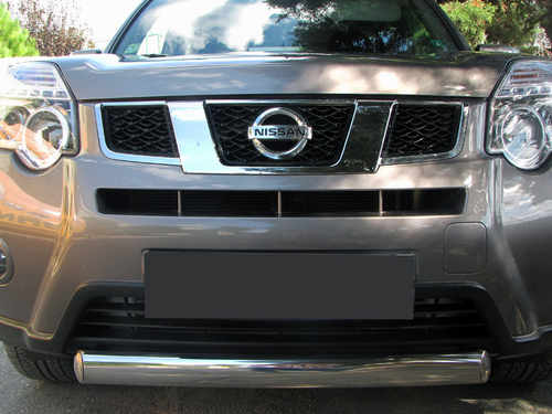 Передній захист ST008-Oval (нерж) для Nissan X-trail T31 2007-2014