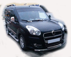 Передній захист ST014 (нерж.) 60/42 мм для Opel Combo 2012-2018 