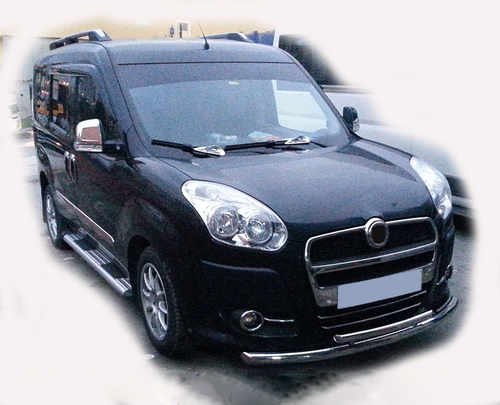 Передній захист ST014 (нерж.) 60/42 мм для Opel Combo 2012-2018 