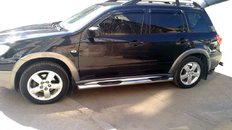 Бічні труби (2 шт., нерж) для Mitsubishi Outlander 2001-2006 рр