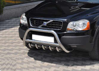 Кенгурятник WT003 (нерж.) для Volvo XC90 2002-2014 
