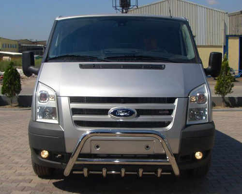 Кенгурятник WT003 (2006-2014, нерж.) для Ford Transit 