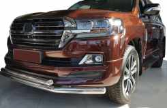 Передня дуга ST014 (2015+, нерж.) 60мм на 42мм для Toyota Land Cruiser 200