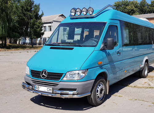 Передній захист ST015-2 (нерж.) для Mercedes Sprinter 1995-2006 
