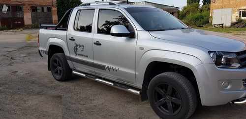 Бічні труби (2 шт., нерж) 60мм для Volkswagen Amarok 2010-2022 рр