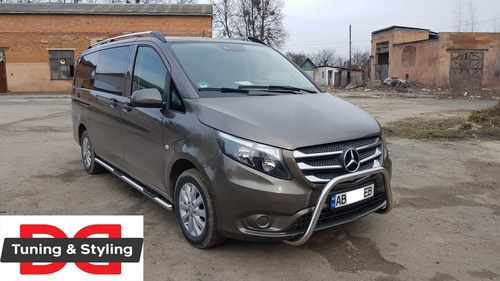 Кенгурятник WT006 (нерж.) для Mercedes Vito / V W447 2014+ 