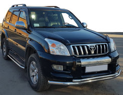 Передняя дуга ST014 (нерж.) 60/60 мм для Toyota Land Cruiser Prado 120