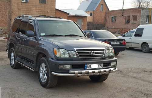 Передній захист ST015 (нерж.) для Lexus LX470