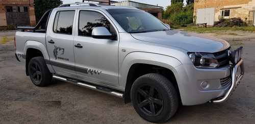 Бічні труби (2 шт., нерж) 60мм для Volkswagen Amarok 2010-2022 рр