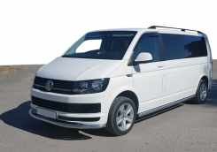Нижня одинарна губа ST008 (нерж) 42 мм для Volkswagen T6 2015+, 