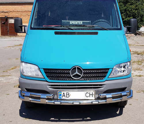 Передній захист ST015-2 (нерж.) для Mercedes Sprinter 1995-2006 