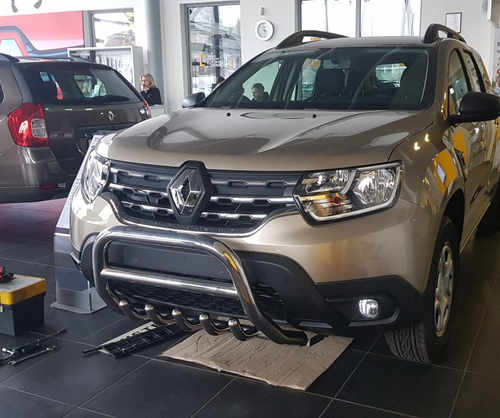 Кенгурятник без напису WT003 (нерж.) для Dacia Duster 2018+ 