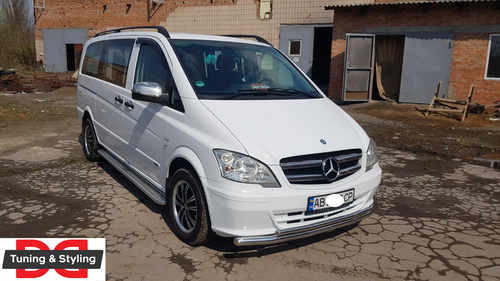 Нижня Губа ST014 (нерж) , 60/42мм для Mercedes Vito W639 2010-2015