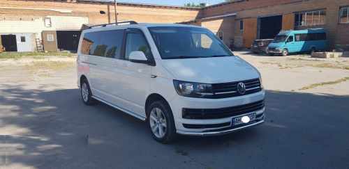Нижняя одинарная губа ST008 (нерж) 60 мм для Volkswagen T6 2015+,