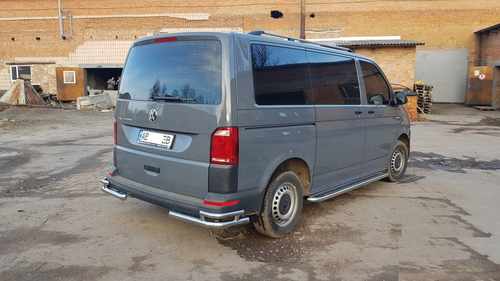 Задні куточки AK003-Double (2 шт., нерж) для Volkswagen T6 2015-2024, рр