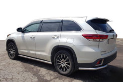 Задні куточки (2 шт., нерж) для Toyota Highlander 2014-2019 рр