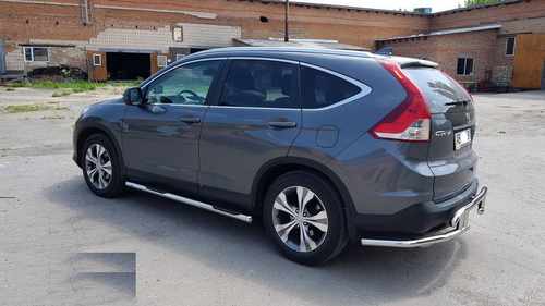Бічні труби BB002 (2 шт., нерж) для Honda CRV 2012-2016 рр