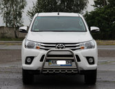 Кенгурятник QT006 (нерж.) для Toyota Hilux 2015+ рр