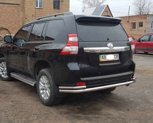 Задня дуга AK005-2 (нерж) для Toyota Land Cruiser Prado 150