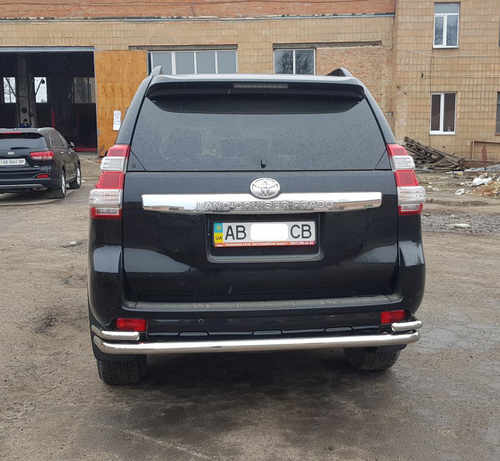 Задня дуга AK005-2 (нерж) для Toyota Land Cruiser Prado 150