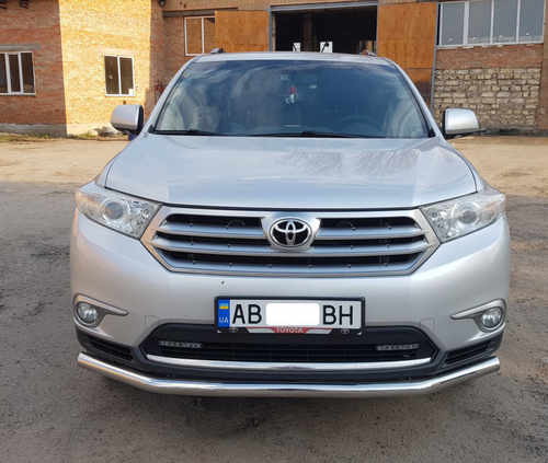 Передній захист ST014 (нерж.) d60/42 для Toyota Highlander 2008-2013