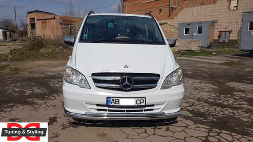 Нижня Губа ST014 (нерж) , 60/42мм для Mercedes Vito W639 2010-2015