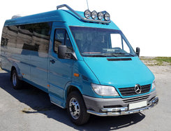 Передній захист ST015-2 (нерж.) для Mercedes Sprinter 1995-2006 