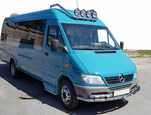 Передній захист ST015-2 (нерж.) для Mercedes Sprinter 1995-2006 