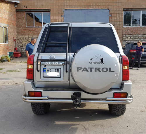 Задня дуга AK005-3 (нерж) для Nissan Patrol Y61 1997-2011 рр