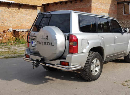 Задня дуга AK005-3 (нерж) для Nissan Patrol Y61 1997-2011 рр