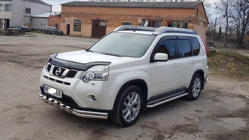 Передній захист ST015 (нерж.) для Nissan X-trail T31 2007-2014