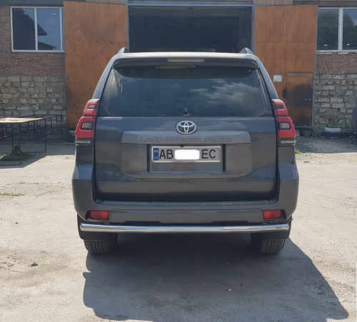 Задня дуга AK002 (нерж) для Toyota Land Cruiser Prado 150