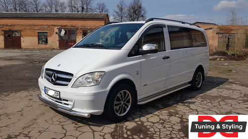 Нижня Губа ST014 (нерж) , 60/42мм для Mercedes Vito W639 2010-2015