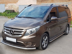 Передній захист ST008 (нерж.) для Mercedes Vito / V W447 2014+ 