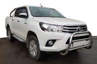 Кенгурятник WT007 (нерж) для Toyota Hilux 2015+ 