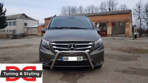 Кенгурятник WT006 (нерж.) для Mercedes Vito / V W447 2014+ 