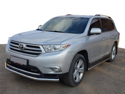 Передній захист ST014 (нерж.) d60/60 для Toyota Highlander 2008-2013