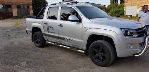 Бічні труби (2 шт., нерж) 60мм для Volkswagen Amarok 2010-2022 рр