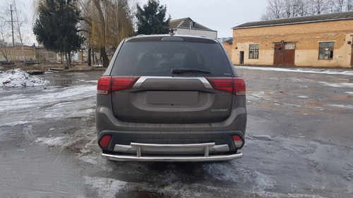 Задня дуга AK004-2 (нерж) для Mitsubishi Outlander 2012-2021 рр