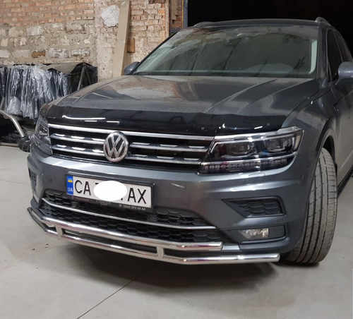 Передній захист ST016 (нерж) для Volkswagen Tiguan 2016+