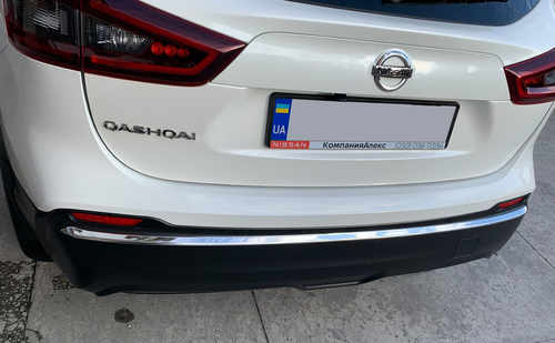 Кромка бампера (нерж) для Nissan Qashqai 2014-2021рр.