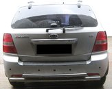 Задня дуга AK002-Подвійний (нерж.) для Kia Sorento 2002-2009 рр