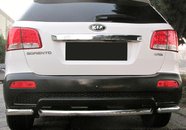 Задні кути з центральної AK007-3 (2 шт., нерж.) для Kia Sorento XM 2009-2014рр