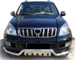 Передняя дуга ST013 (нерж.) для Toyota Land Cruiser Prado 120