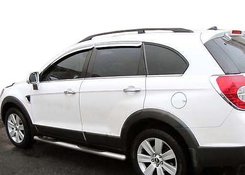 Бічні труби (2 шт., нерж) Ø42 для Chevrolet Captiva 2006-2019рр