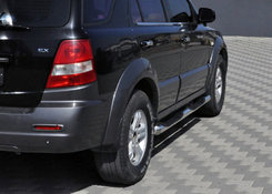 Бічні труби (2 шт., нерж.) для Kia Sorento 2002-2009 рр