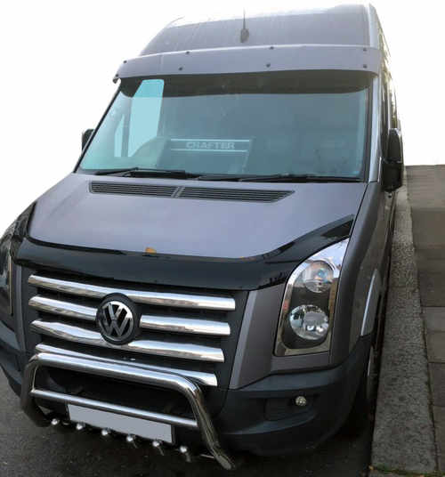 Кенгурятник WT004 (нерж) 60мм, без напису для Volkswagen Crafter 2006-2017