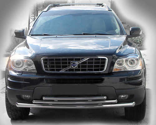 Передній захист ST014-2 (нерж) для Volvo XC90 2002-2014 