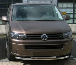 Нижня подвійна губа 60/48мм (нерж) 60 на 42 мм для Volkswagen T5 2010-2015 